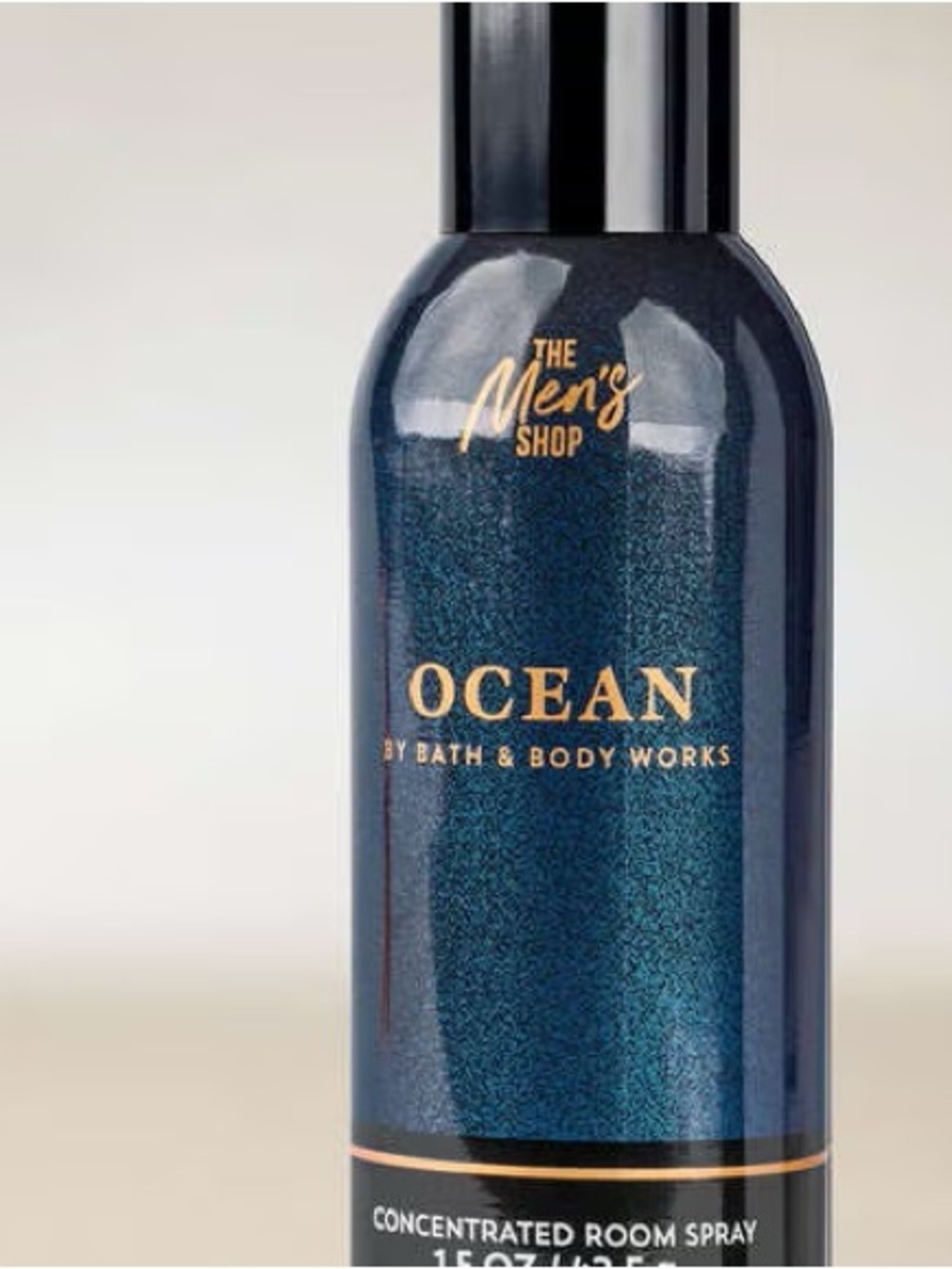 Bath & Body Works Ocean Concentrated Room Spray - Navy Blue with Gold Accents